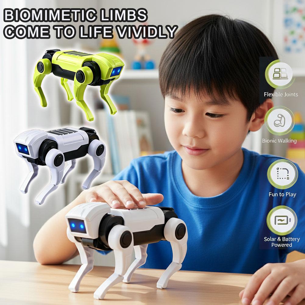 Diy Kit Elektronik - DIY 組み立て RC ロボット犬のおもちゃリモコン機械ロボットキット科学教育モデル電気セットギフト男の子子供のための
