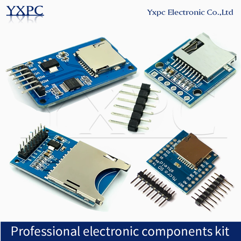 Sd Card Module Spi - (1-5-10)個入り SDカードリーダーモジュール マイクロTF / 標準SD /