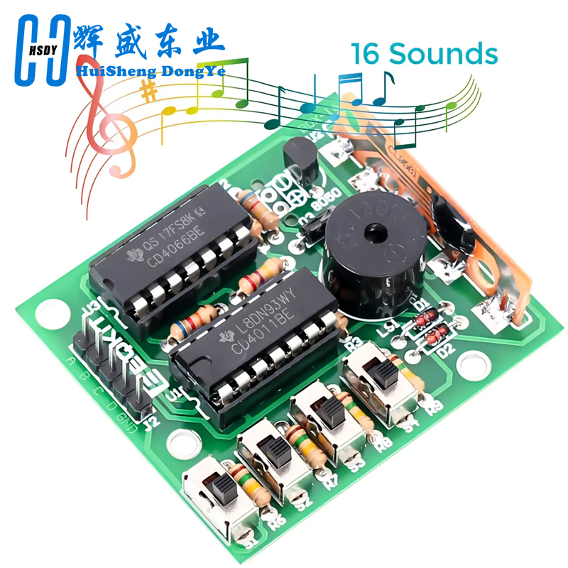Diy Electronics Kits For Kids - 16 音楽サウンドボックス BOX-16 ボード 16 トーン電子モジュール