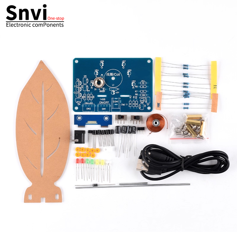 Diy Electronics Kits For Kids - 電磁スイングDIYキット：磁気浮上スイング装飾、流れるLED電子はんだ付け練習＆科学実験