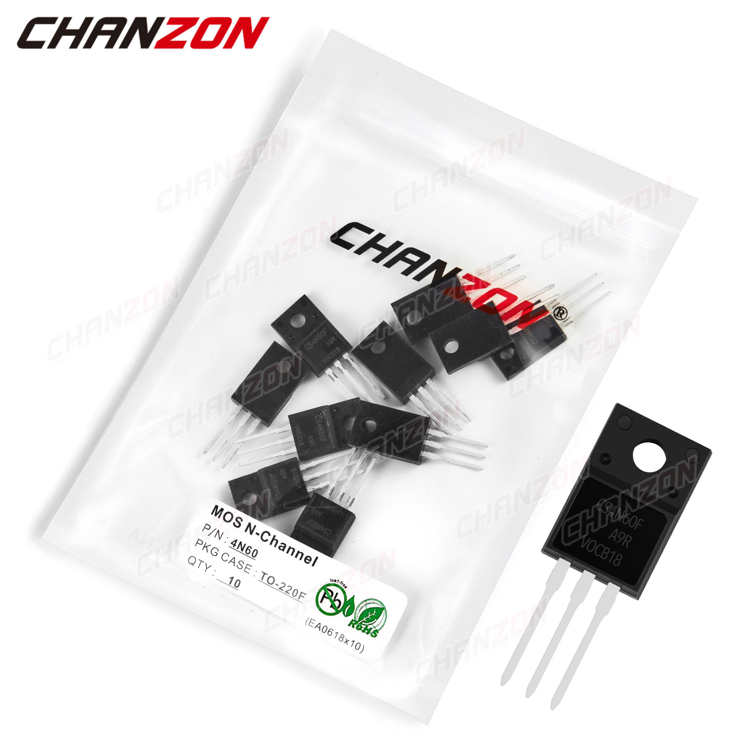 Diy Electronics Youtube Channel - 10個のnチャネル型集積回路,4n60 TO-220F mosfet,bjt,sic,mos,fets,トライオードチューブ,4a,600v,diy