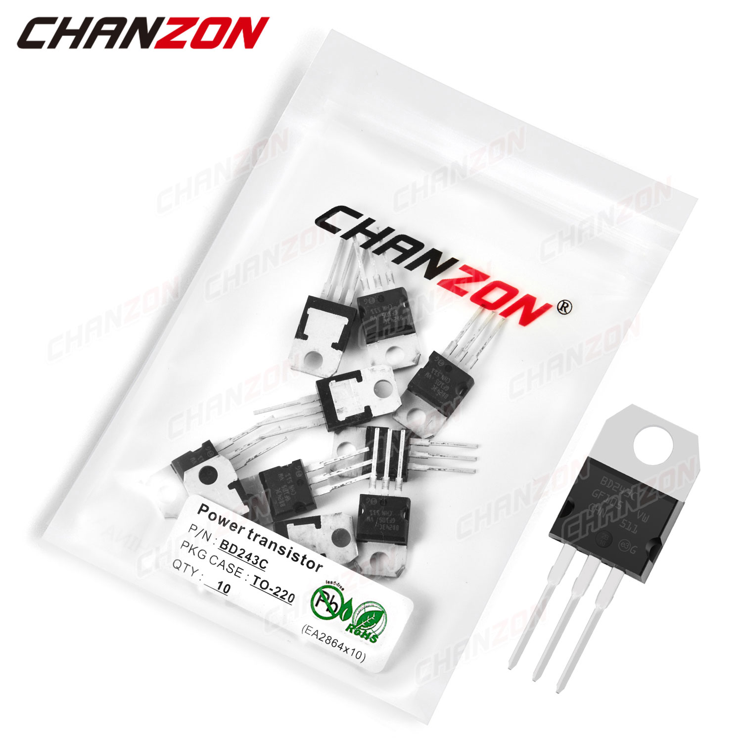 Diy Electronics For Sale - 10個にBD243C 220 BD243パワートランジスタバイポーラ接続bjt強力な三極管fet dip 6A 100v集積回路