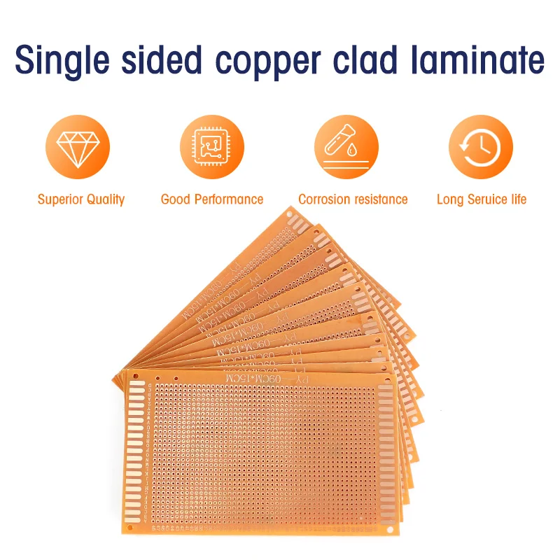 ユニバーサルシングルサイドスロットルPCBボード、黄色のDI - Pcb Etching Kit のレビューと価格
