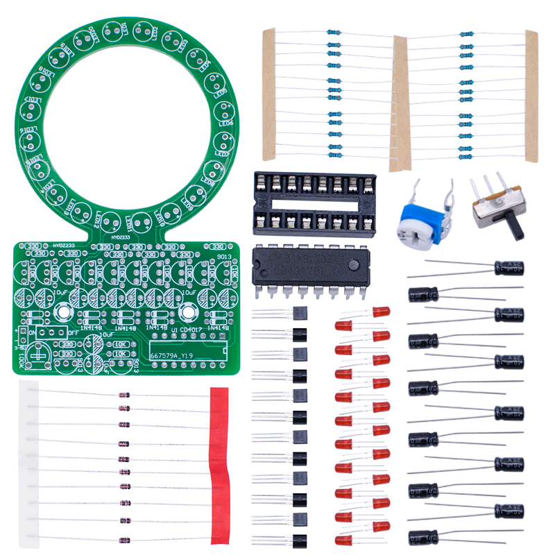 CD4017 リンググラデーション LED フローイングラン - Diy Electronics Kits For Kids のレビューと価格