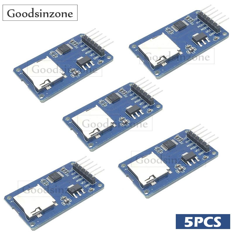 Arduino用マイクロSDカードリーダーモジュール5個パッ - Sd Card Module Spi のレビューと価格