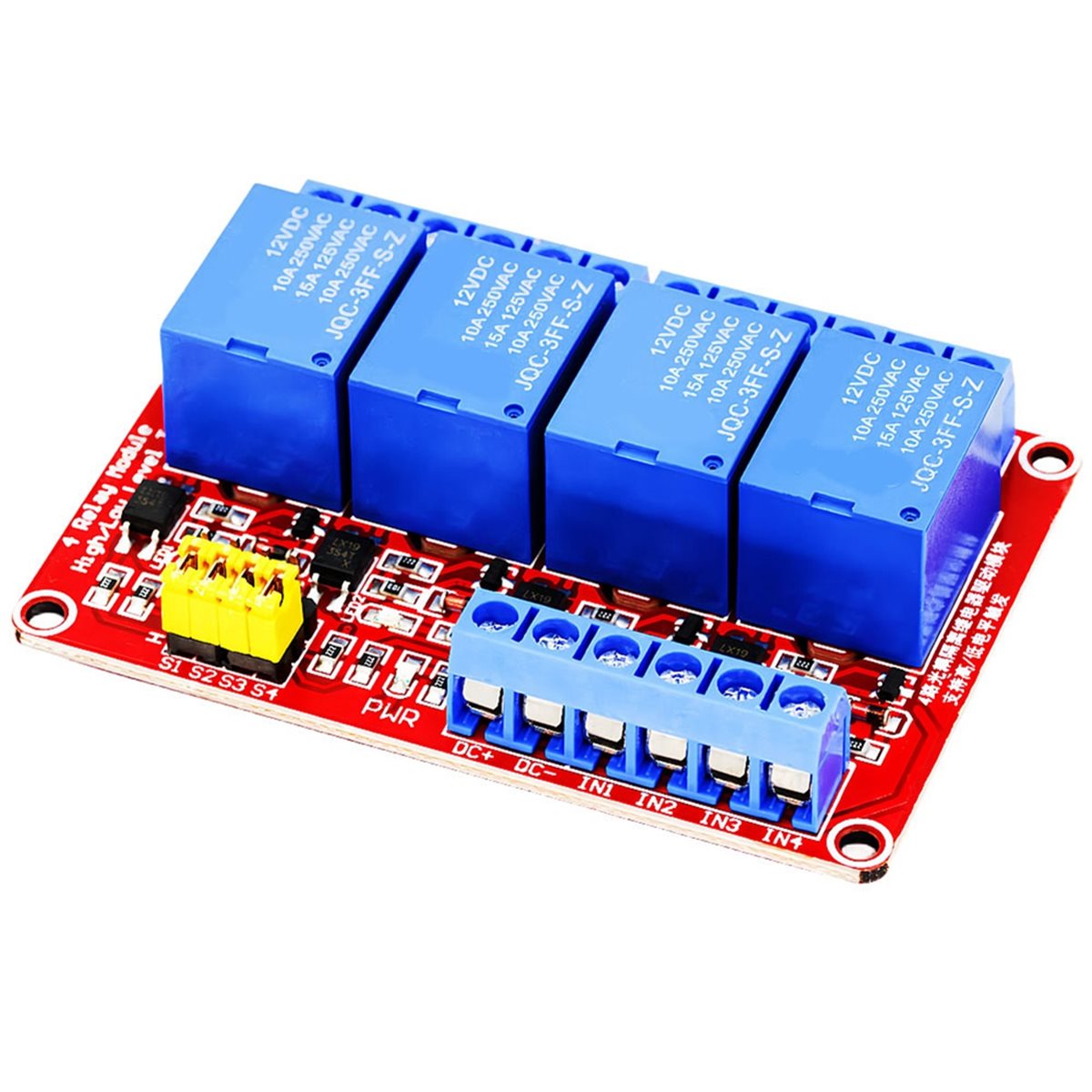 A49T 4 チャンネル リレー モジュール 5V 12V  - Relay Module 5V のレビューと価格