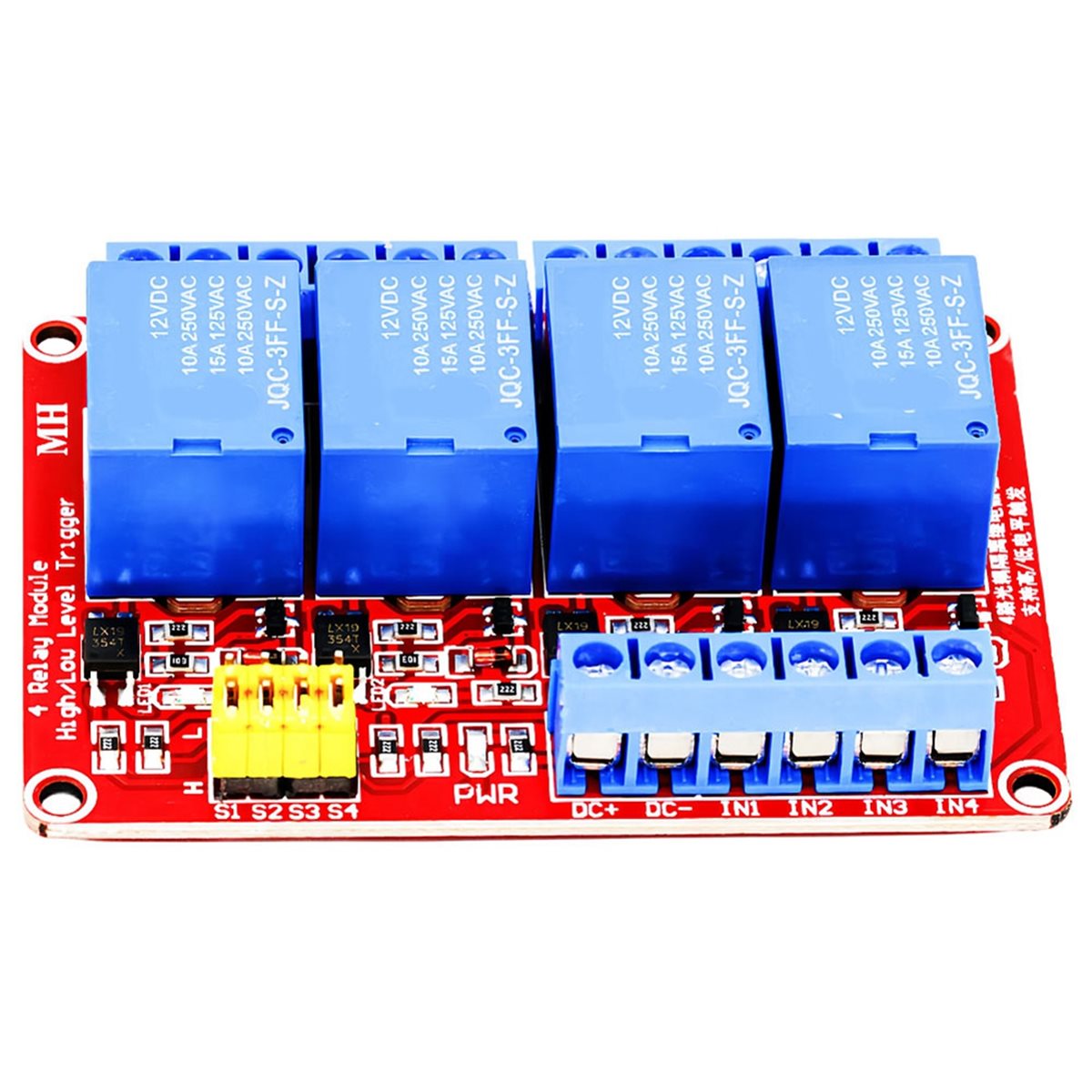 A49T 4 チャンネル リレー モジュール 5V 12V  - Relay Module 5V のレビューと価格