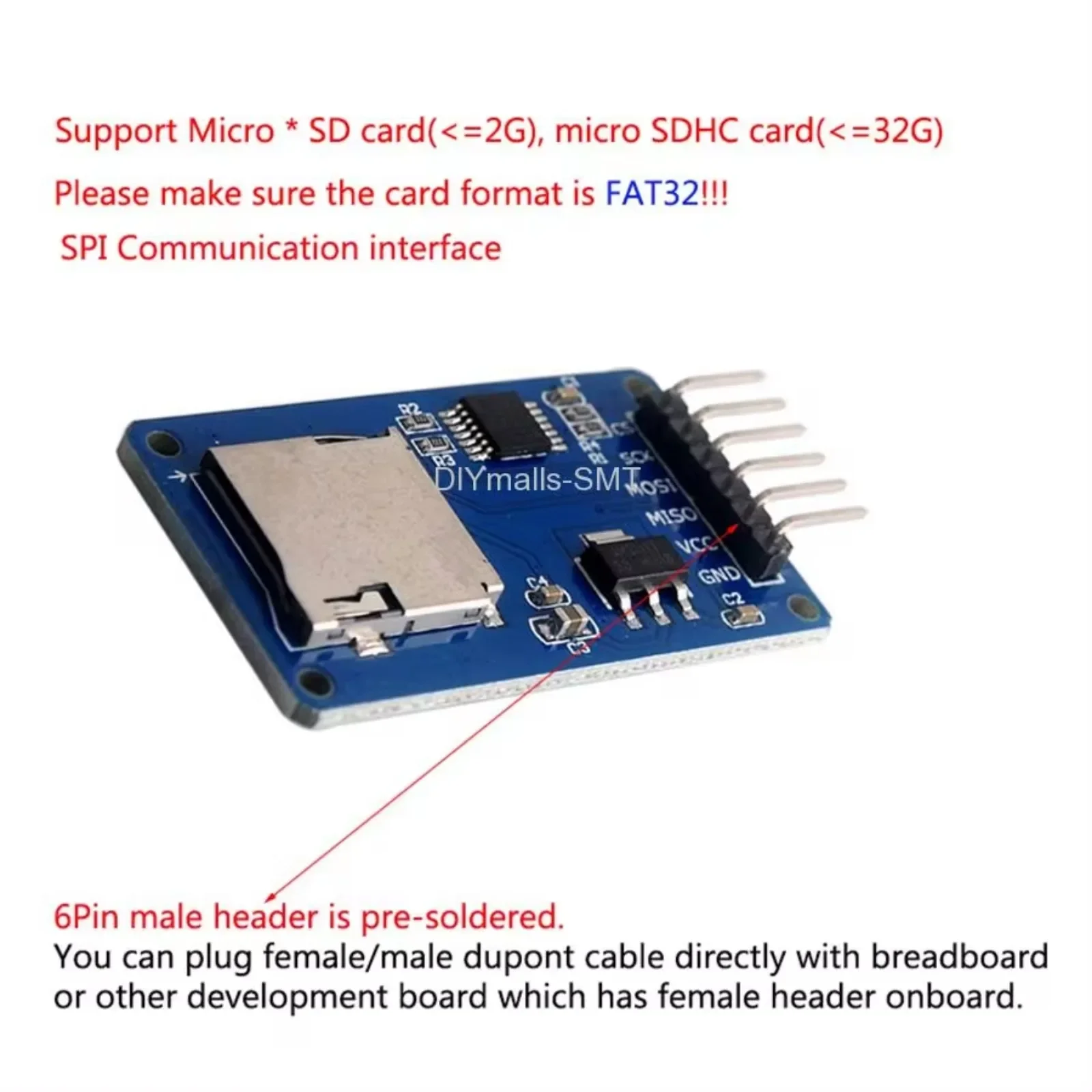 マイクロSDカードモジュール ミニTFメモリカード読み書き  - Sd Card Module Spi のレビューと価格