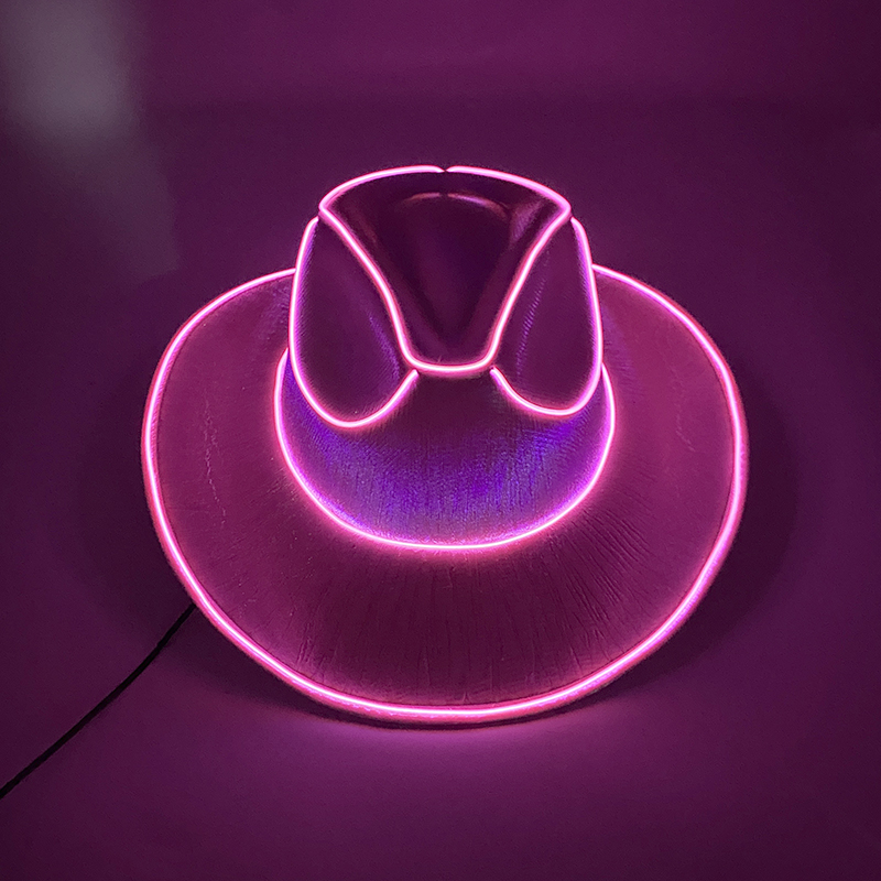 絶賛光るライトアップバーカウボーイハット LED 発光花嫁カ - Diy Halloween Electronics のレビューと価格