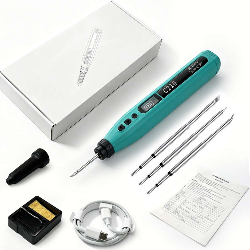 スマートデジタルUSBはんだごてセットポータブルワイヤレスデ - Diy Electronics Tools のレビューと価格