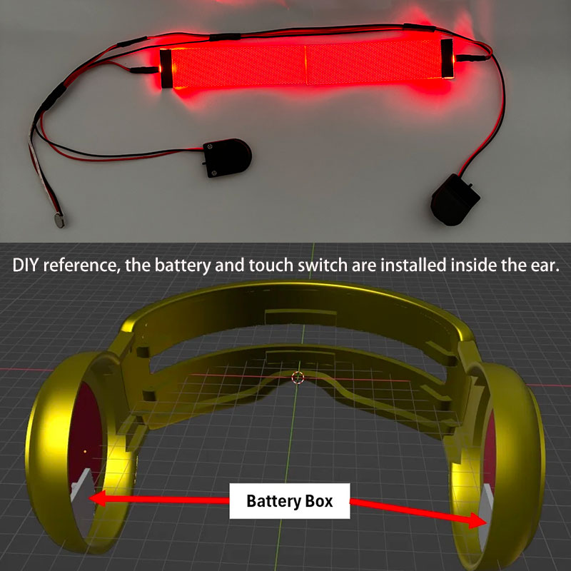 赤い柔軟なブレンド可能なアイマスク,コスプレキット,男性用, - Diy Halloween Electronics のレビューと価格