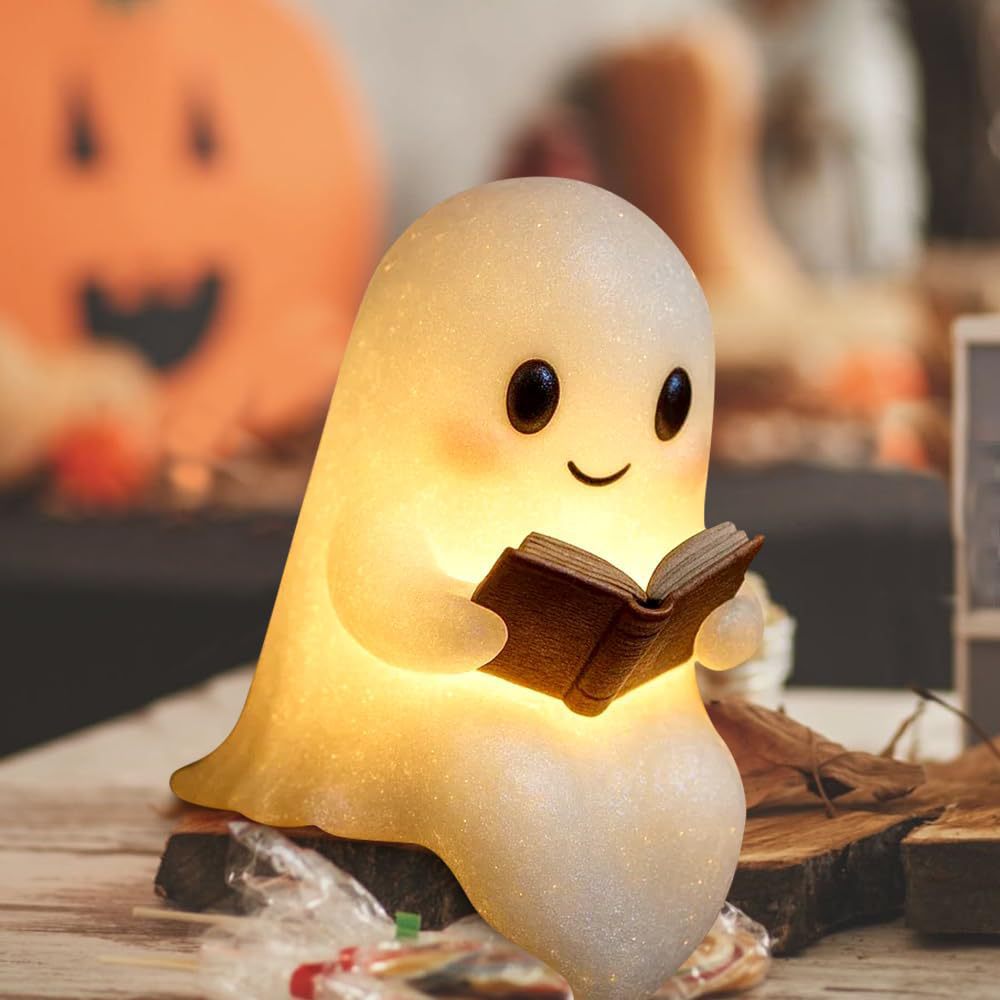 新しいキュートなゴースト読書ブックランプ、キュートなゴースト - Diy Halloween Electronics のレビューと価格