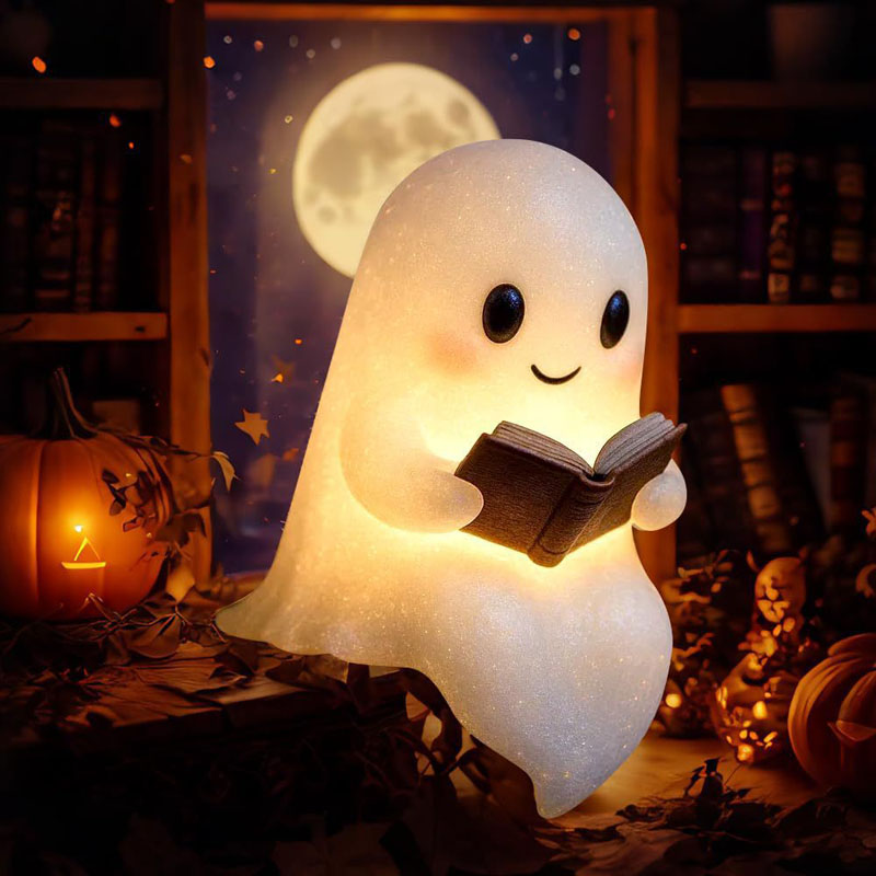 新しいキュートなゴースト読書ブックランプ、キュートなゴースト - Diy Halloween Electronics のレビューと価格