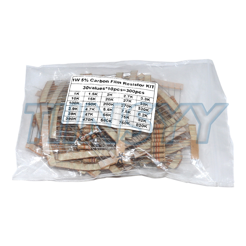300 個の抵抗キット 1W 5% カーボンフィルム抵抗 3 - Diy Kit Elektronik のレビューと価格
