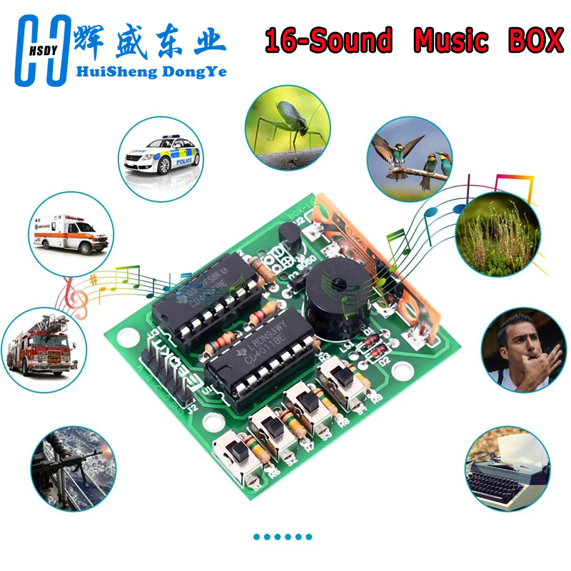 16 音楽サウンドボックス BOX-16 ボード 16 トー - Diy Electronics Kits For Kids のレビューと価格
