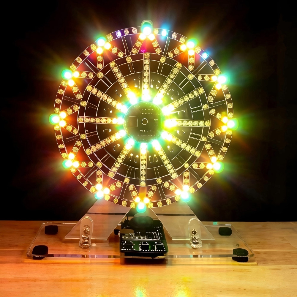DIY電子キット LEDライト付きミュージカル観覧車 DIY - Diy For Electronics のレビューと価格