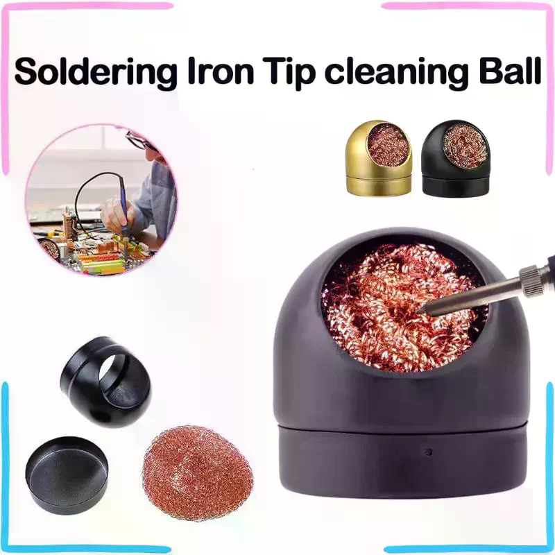 銅コイル付き鉄製クリーニングボール、頑丈なホルダー、水不要、 - Diy Electronics Holder のレビューと価格