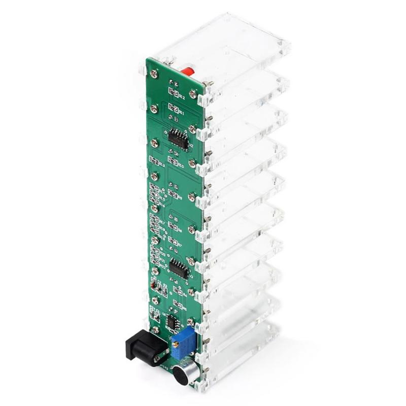 音に反応するLEDミュージックスペクトラムクリスタルカラムは - Diy Electronics Course のレビューと価格