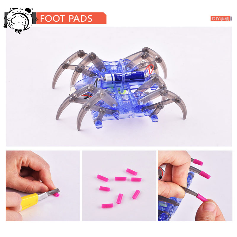 ホット販売新しい電動ロボットスパイダーおもちゃ DIY 教育 - Diy Kit Elektronik のレビューと価格