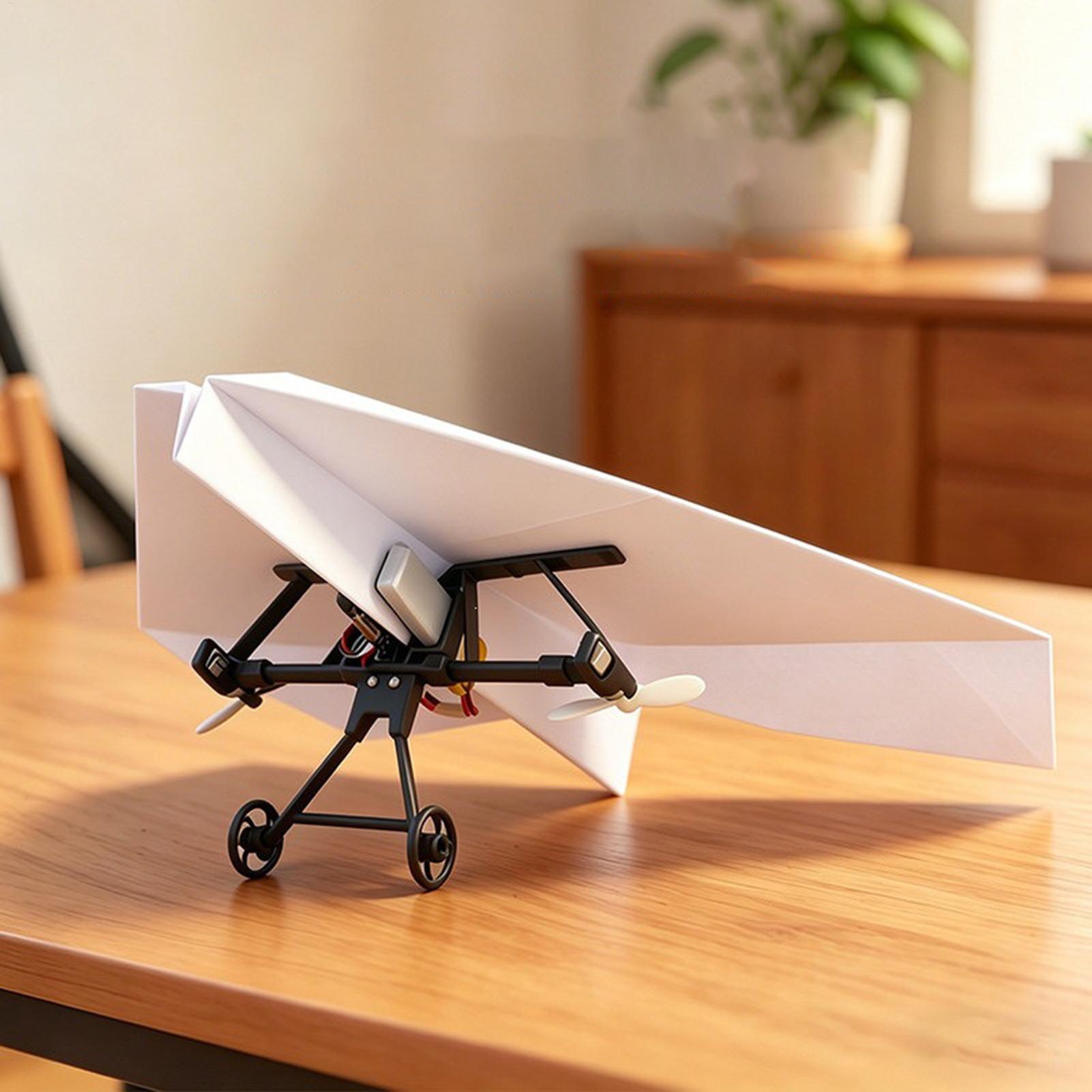 DIY RC紙飛行機キット、ジャイロスタビライザー付き電動リ - Diy Kit Elektronik のレビューと価格