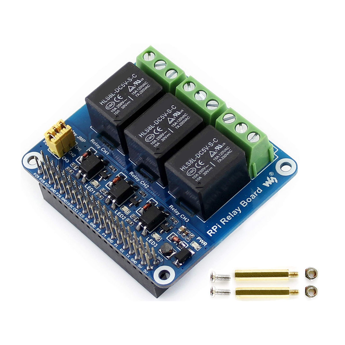 Waveshare 5V 3チャンネルリレーモジュール拡張ボ - Relay Module 5V のレビューと価格