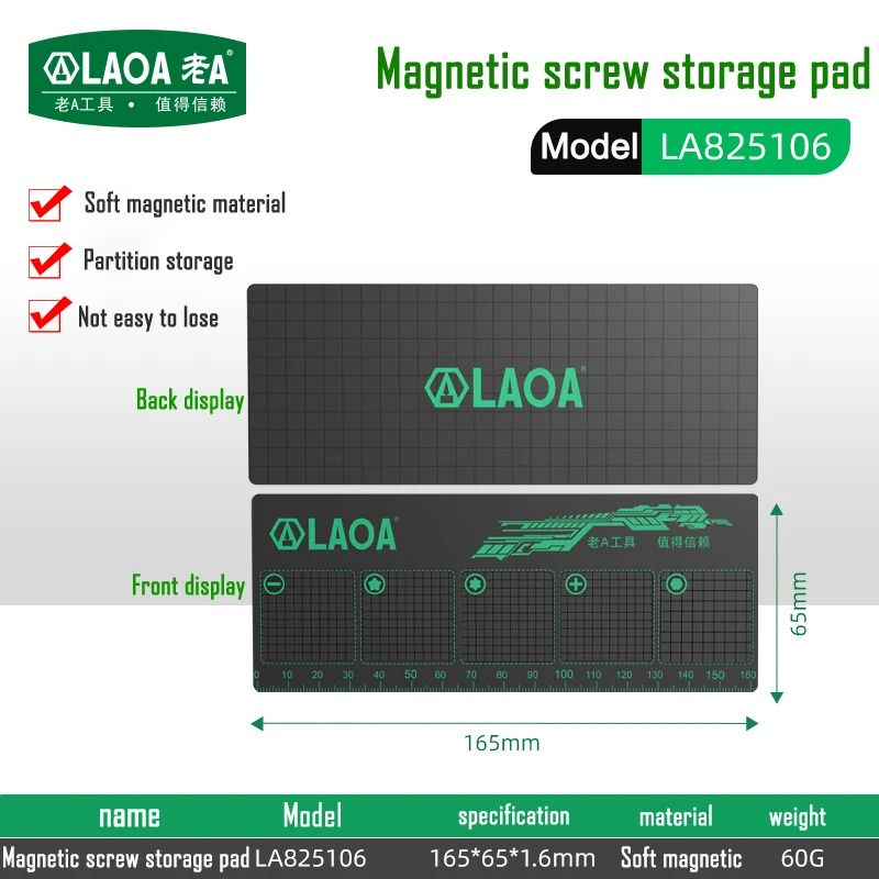 LAOA 磁気ネジ収納マット 両面ソフト磁気ホルダーパッド  - Diy Electronics Holder のレビューと価格