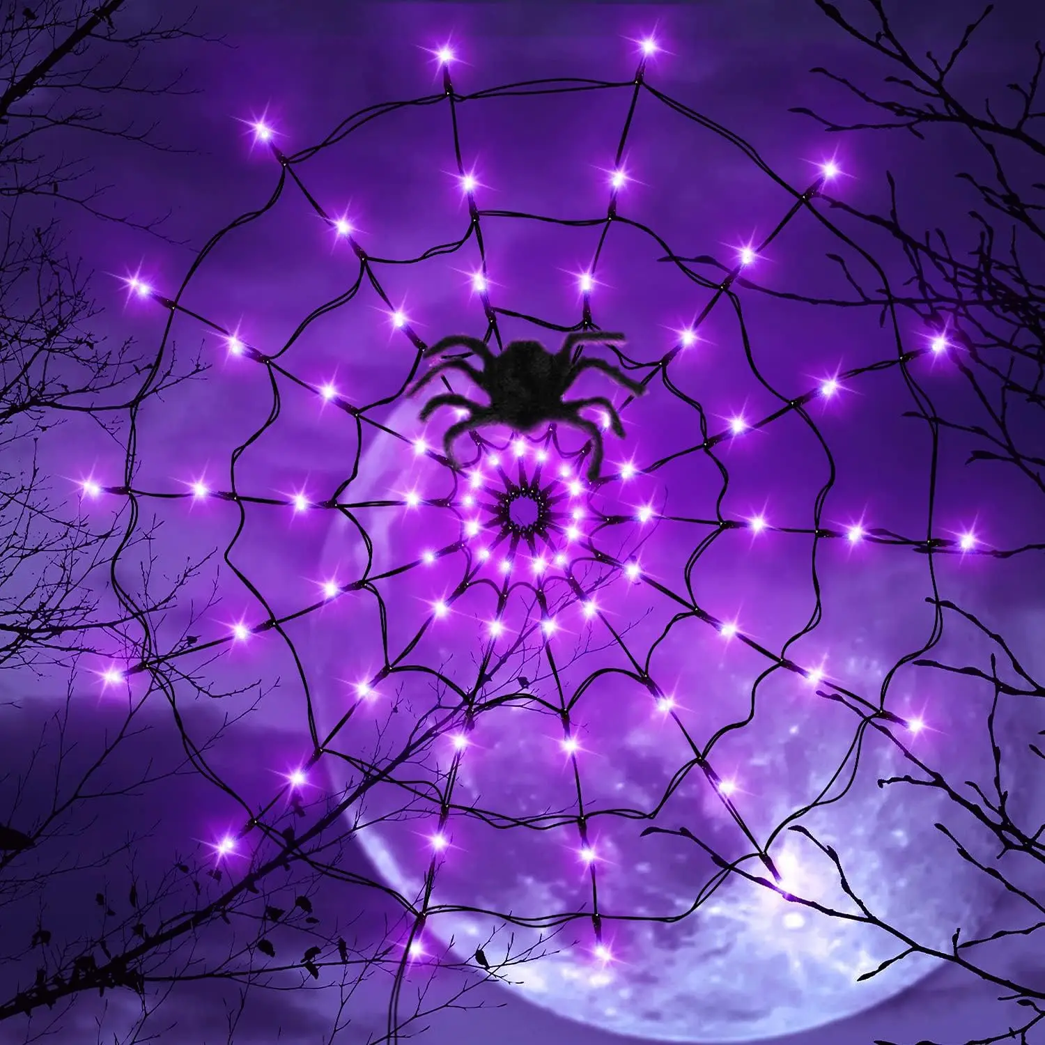 ハロウィン LED ストリングライト クモの巣 ゴーストフェ - Diy Halloween Electronics のレビューと価格