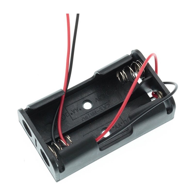 AAAEL-100個 2AA電池ケースボックス ワイヤーリー - Diy Electronics Holder のレビューと価格