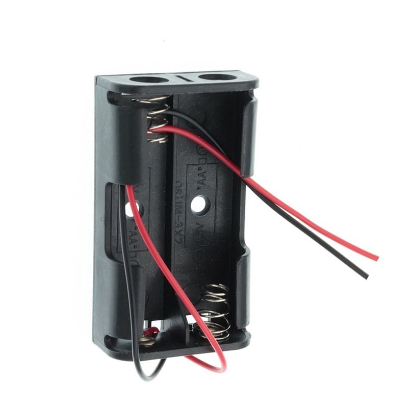 AAAEL-100個 2AA電池ケースボックス ワイヤーリー - Diy Electronics Holder のレビューと価格