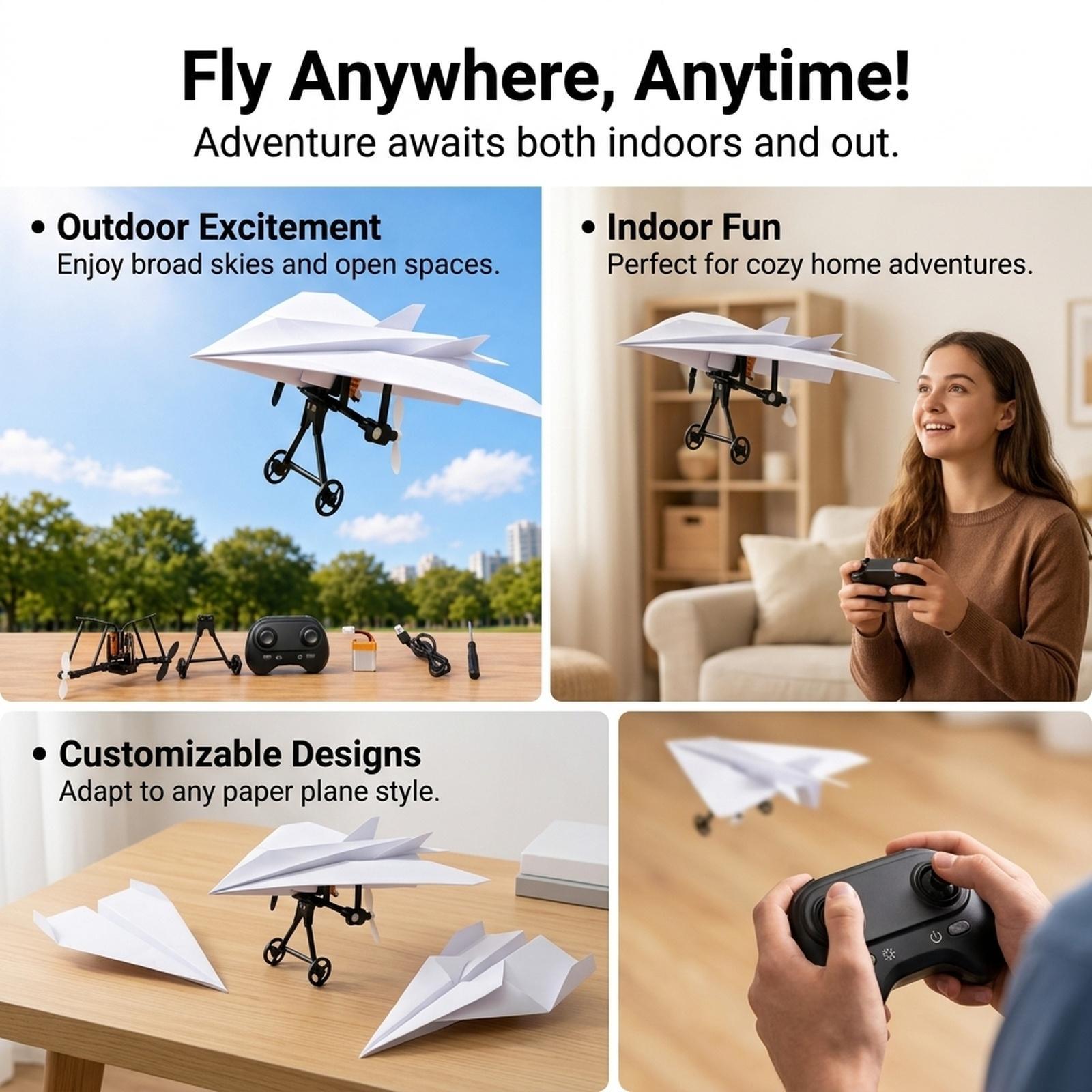 ミニRC飛行機DIYキット ABS素材 電子リモコン 紙飛行 - Diy Electronics Kits For Kids のレビューと価格
