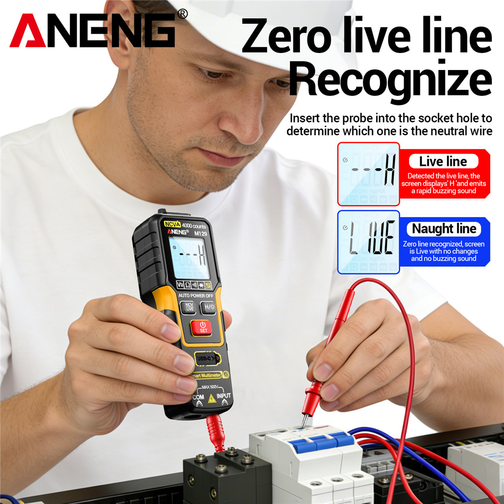 ANENG M129 デジタルマルチメーター 4000カウン - Diy Electronics Tools のレビューと価格