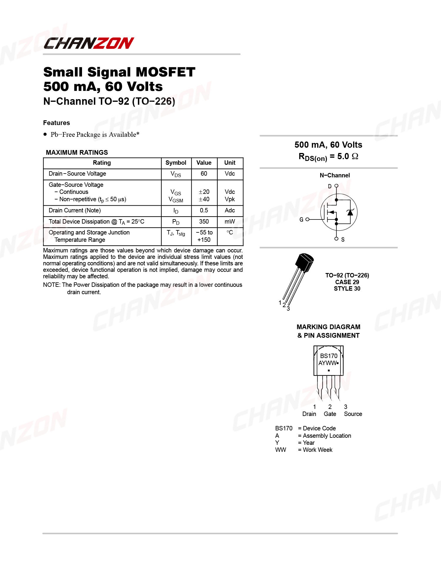 10pcs bs170 to-92 nチャネルmosfet, - Diy Electronics Youtube Channel のレビューと価格