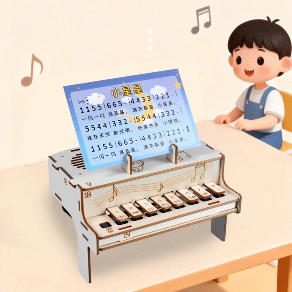 DIY 木製電子ピアノモデル STEM 組み立てキット物理学 - Diy Kit Elektronik のレビューと価格