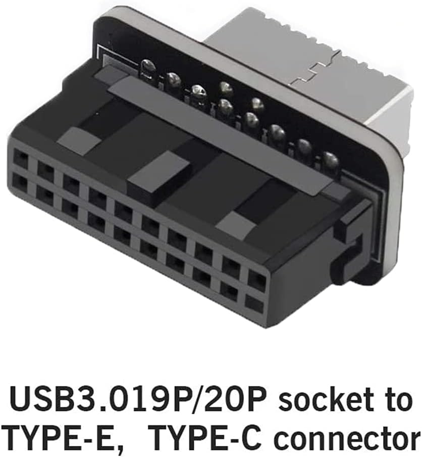 USB 3.0 19/20ピン to Type Eアダプター - Male Female Header Pin のレビューと価格