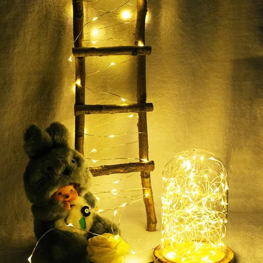 銅線LEDクリスマスライトストリング,5 m, 10 m,  - Diy Halloween Electronics のレビューと価格