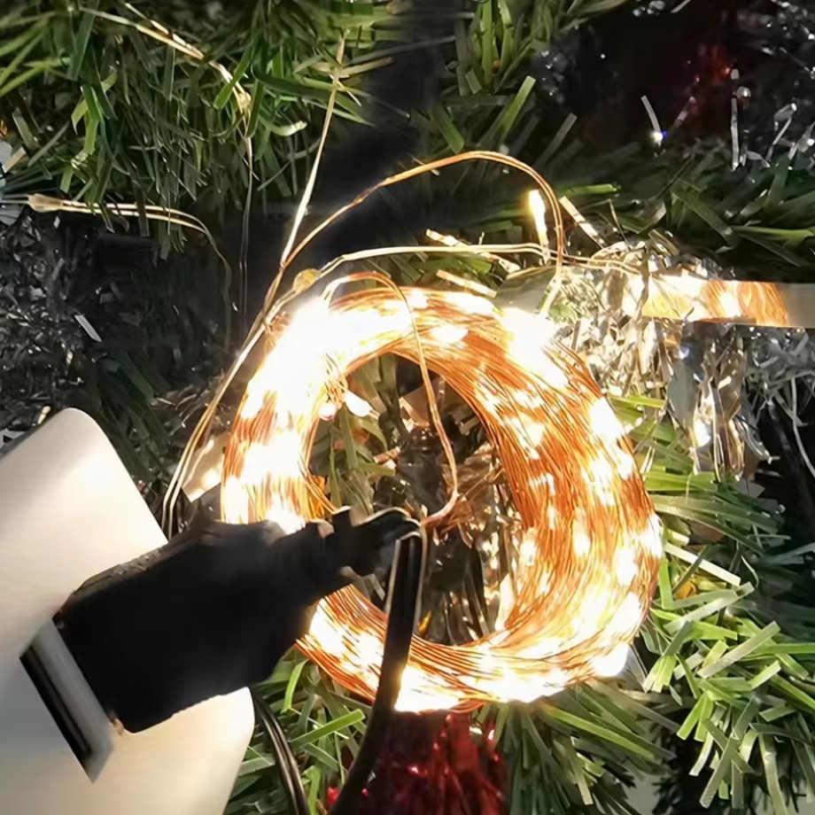 銅線LEDクリスマスライトストリング,5 m, 10 m,  - Diy Halloween Electronics のレビューと価格