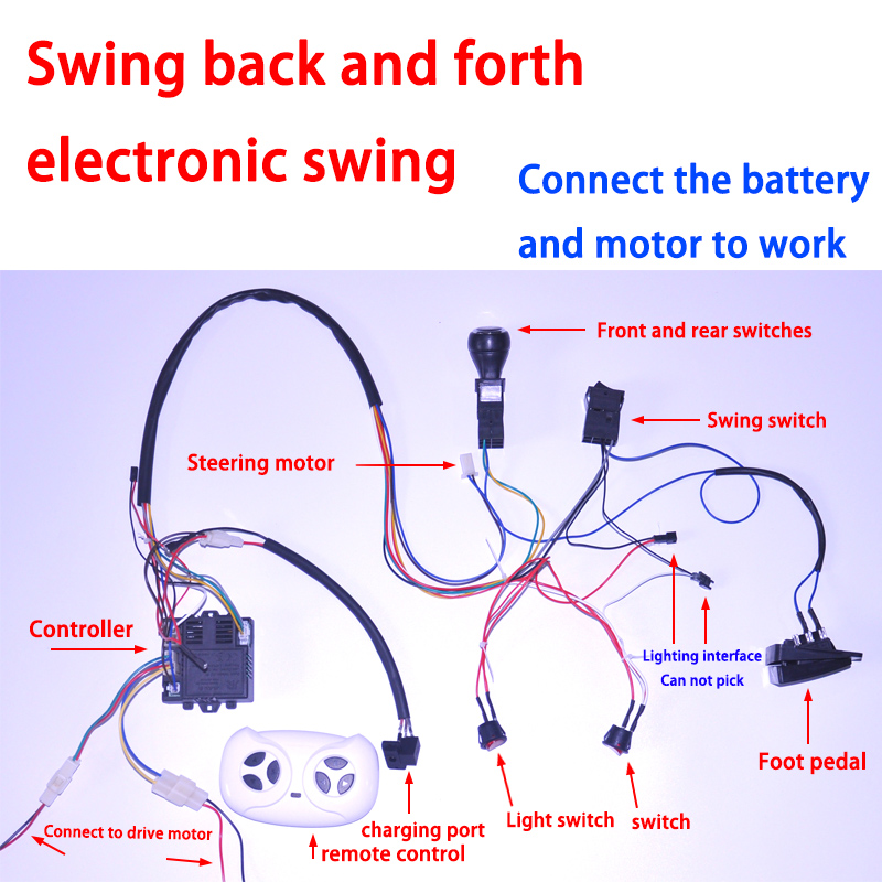 子供用電気自動車スイッチ,リモコン,レシーバー,ワイヤー,ハ - Diy Kit Elektronik のレビューと価格