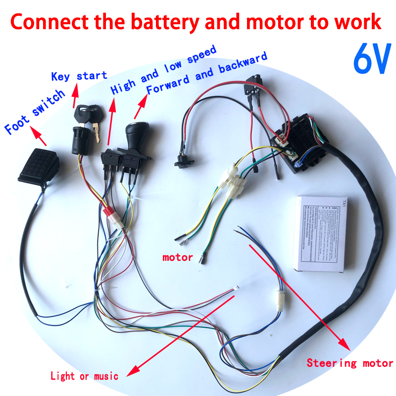 子供用電気自動車スイッチ,リモコン,レシーバー,ワイヤー,ハ - Diy Kit Elektronik のレビューと価格