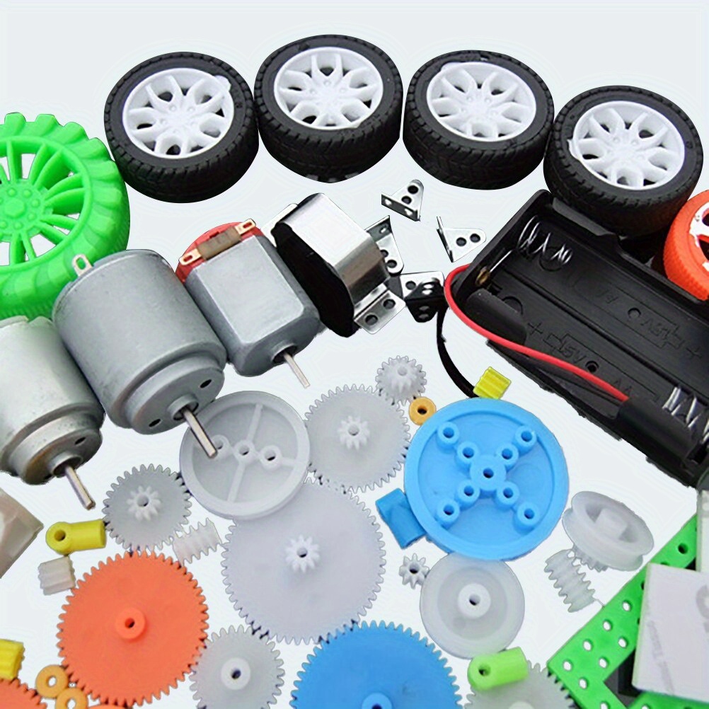 112個のDCモーターキット、プラスチックギア付き電動ミニモ - Diy Kit Elektronik のレビューと価格
