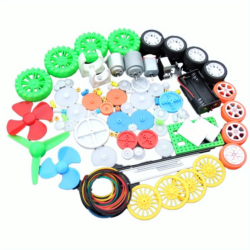 112個のDCモーターキット、プラスチックギア付き電動ミニモ - Diy Kit Elektronik のレビューと価格