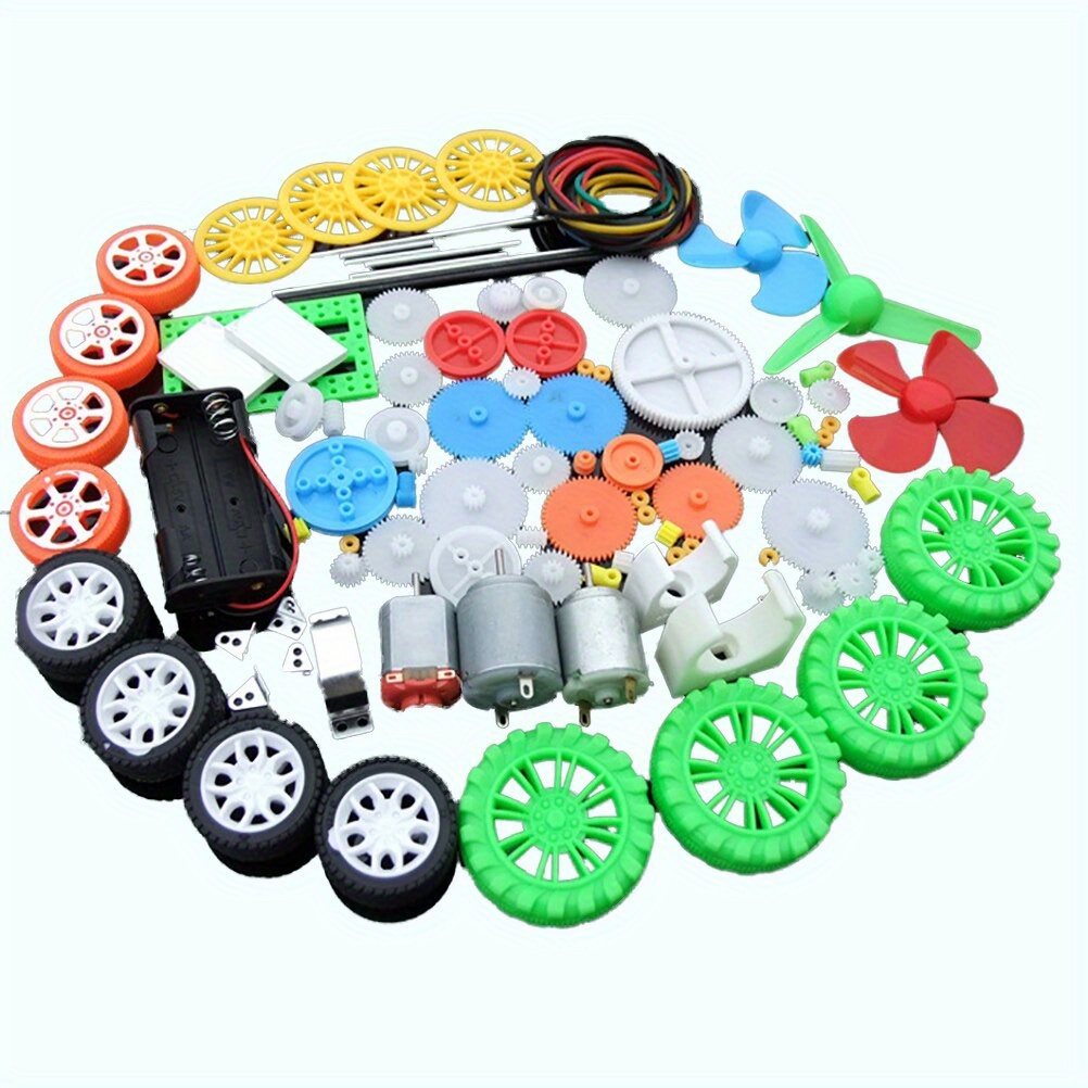 112個のDCモーターキット、プラスチックギア付き電動ミニモ - Diy Kit Elektronik のレビューと価格