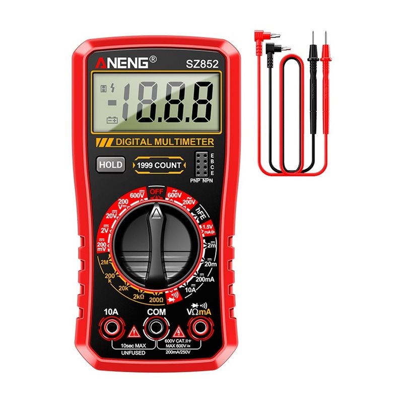 SZ852 マルチメータースマートデジタルテスター電圧電流計 - Diy Electronics Tools のレビューと価格