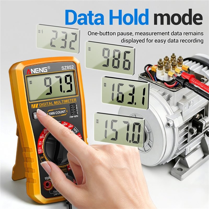 SZ852 マルチメータースマートデジタルテスター電圧電流計 - Diy Electronics Tools のレビューと価格