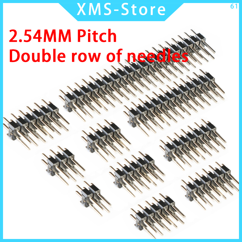 2.54mm ダブル列オス PCB ボードピンヘッダーコネク - Male Female Header Pin のレビューと価格