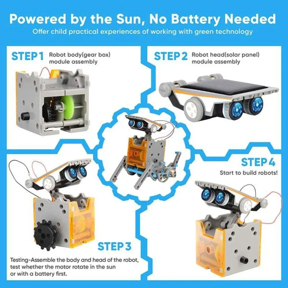 13 in 1 ソーラーロボット科学キット DIY ビルディ - Diy Electronics Kits For Kids のレビューと価格