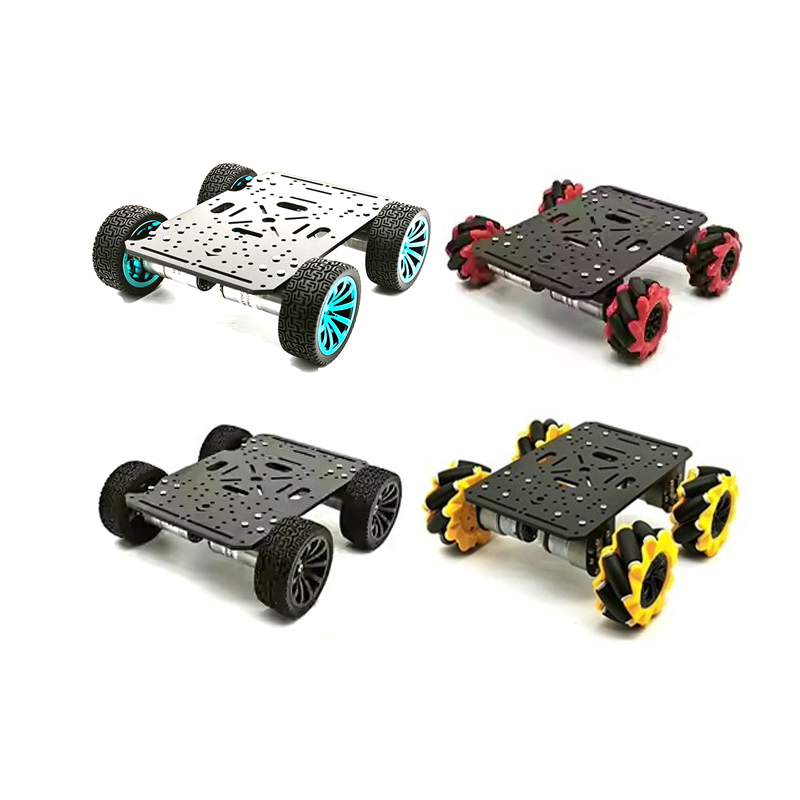 4WDロボットカーシャーシ、TTモーター520または37モー - Diy Kit Elektronik のレビューと価格